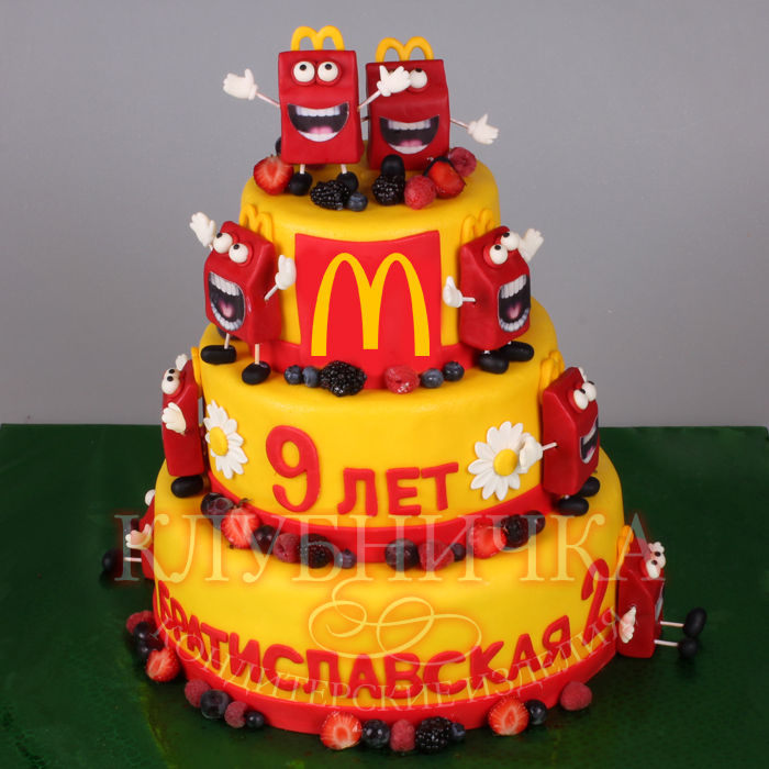 MCD-012 Торт "Макдоналдс №5" 1550 р/кг + 3000руб сахарные фигурки